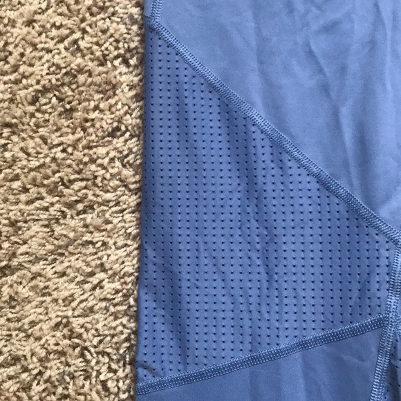 Grey/blue mesh detail Victoria sport leggings - Picture 2 of 6